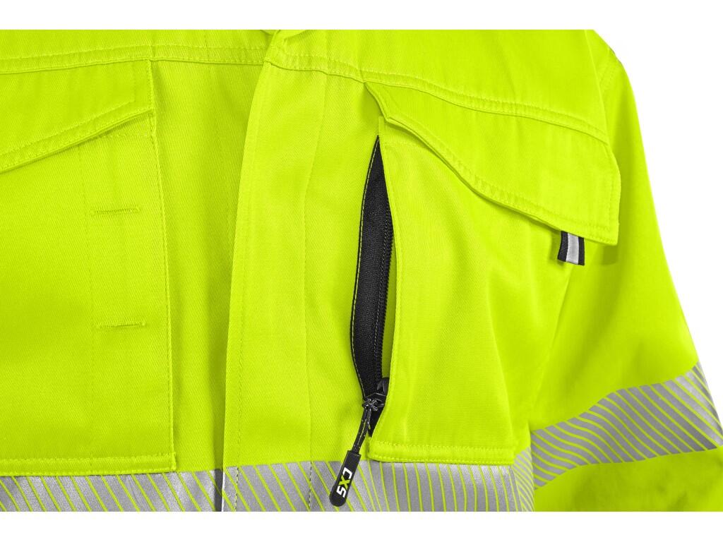 Blúza CXS NORWICH, výstražná, pánska, žlto-modrá