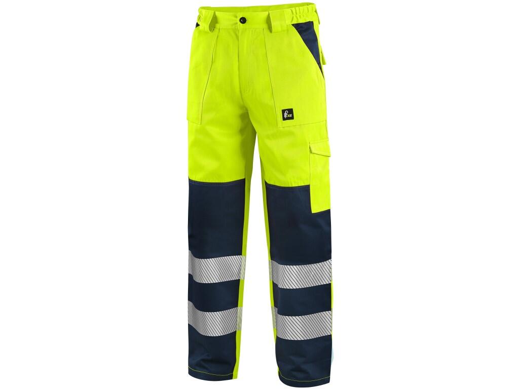 Kalhoty CXS NORWICH, výstražné, pánské, žluto - modré, vel. 58