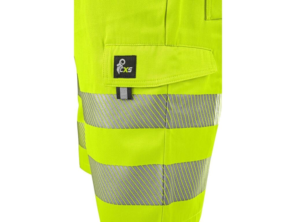 Kraťasy CXS NORWICH výstražné, pánske, žlto-modré