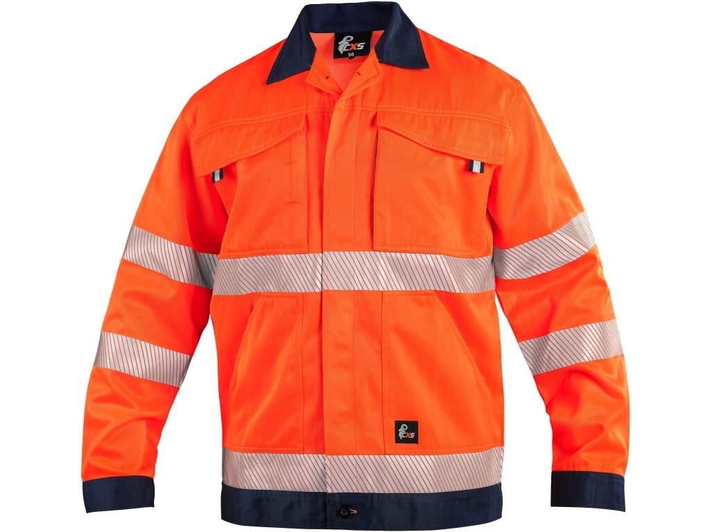Blúza CXS NORWICH, výstražná, pánska, oranžovo-modrá