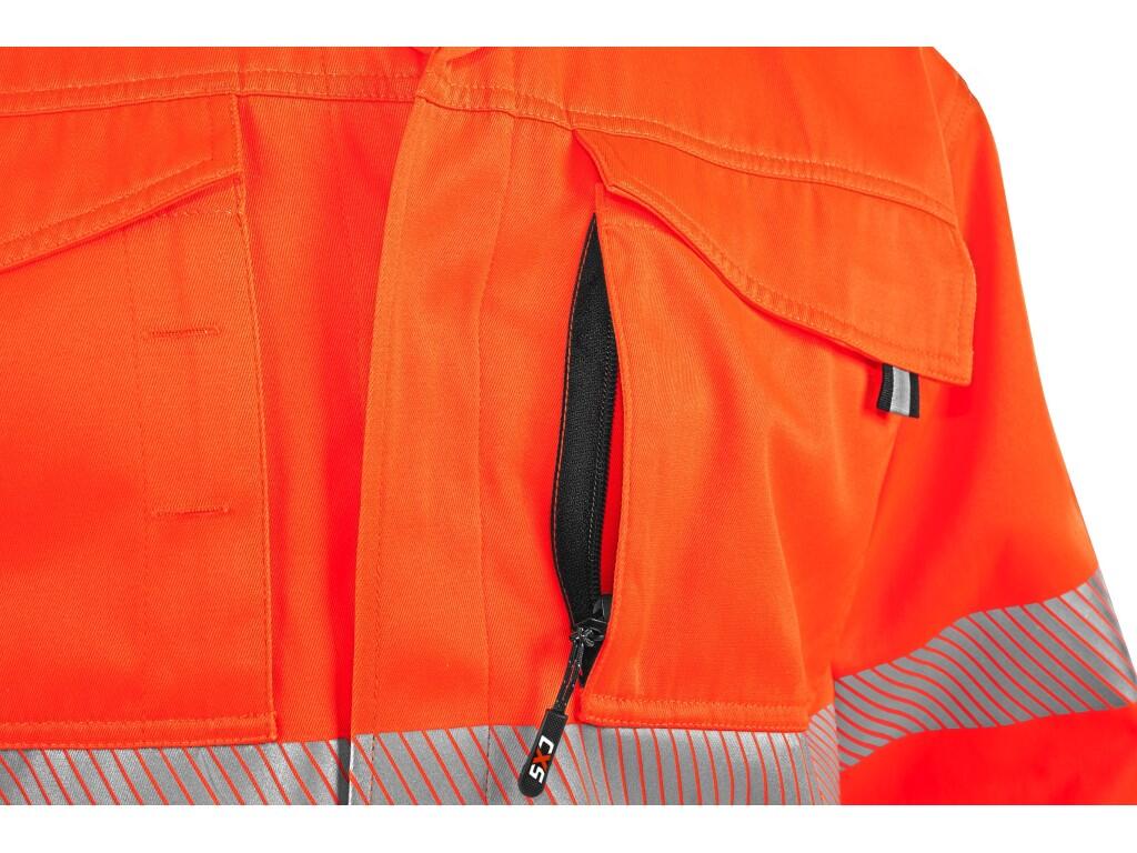 Blúza CXS NORWICH, výstražná, pánska, oranžovo-modrá