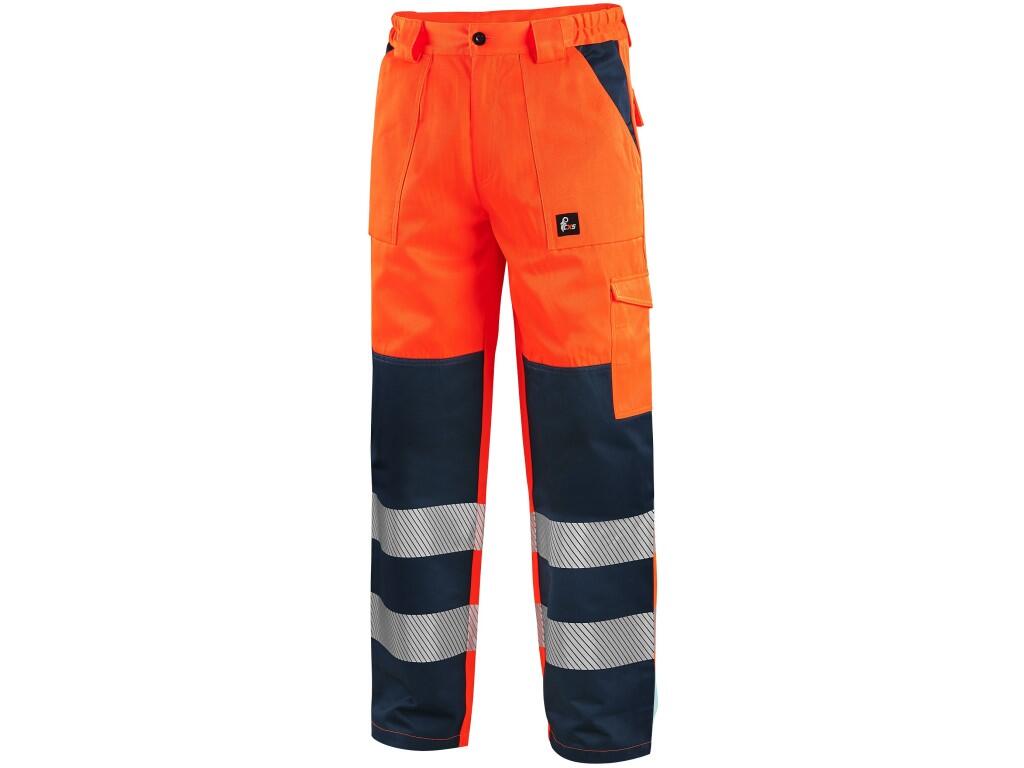 Kalhoty CXS NORWICH, výstražné, pánské, oranžovo - modré, vel. 48