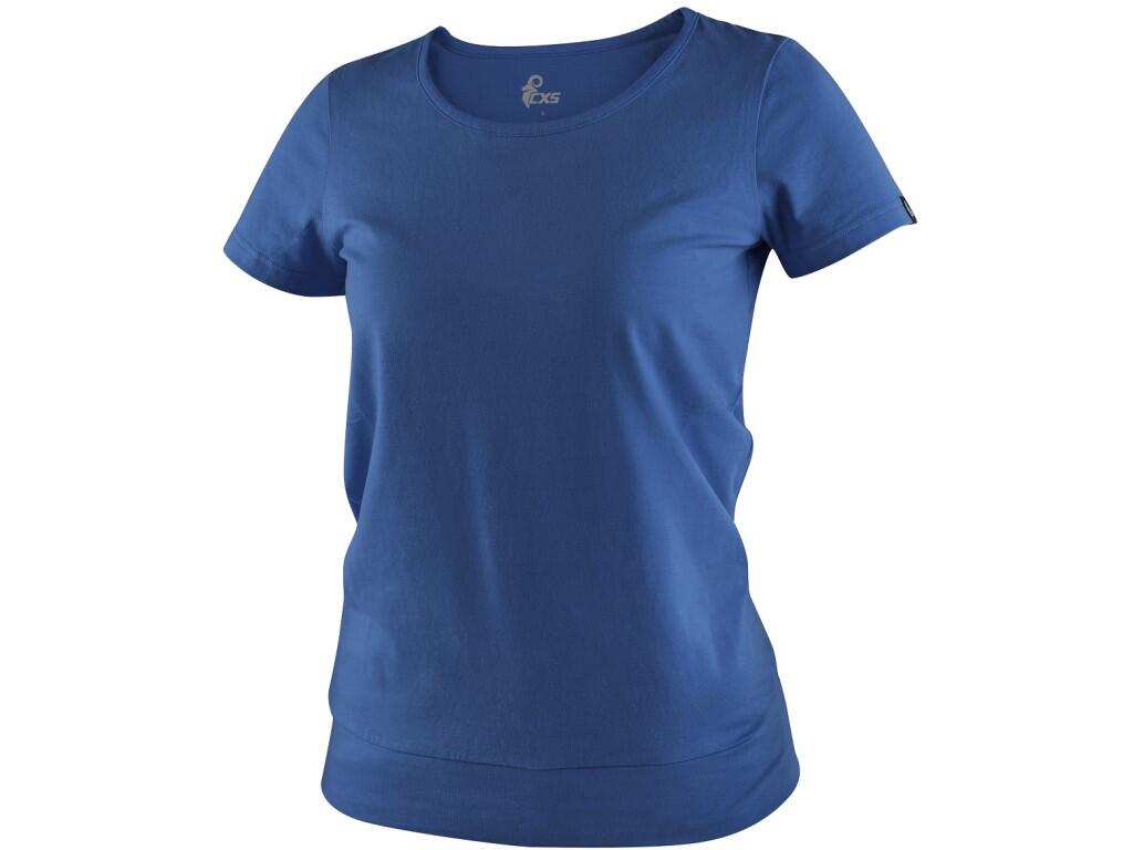 Tričko CXS EMILY, dámské, krátký rukáv, královská modrá, vel. 3XL