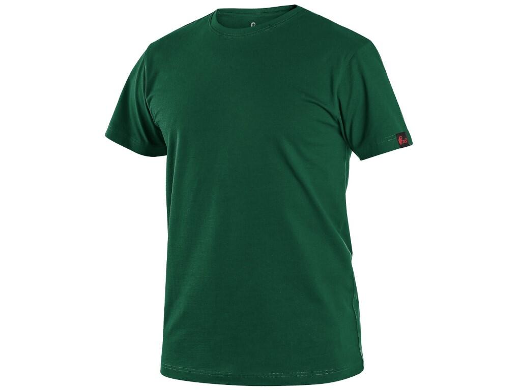 Tričko CXS NOLAN, krátký rukáv, láhvově zelené, vel. XL