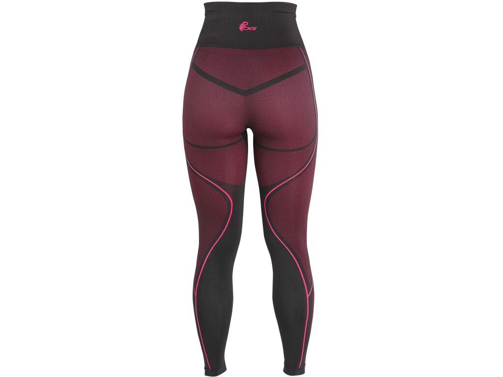 Spodky CXS SeamFlex LADY, dámské, funkční, černo-růžové, vel. M-L