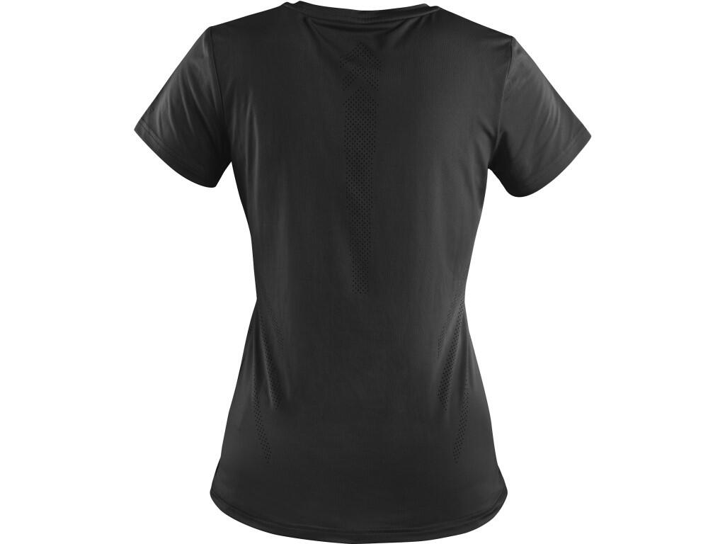 Tričko CXS MOVADO, funkční, krátký rukáv, dámské, černé, vel. 3XL