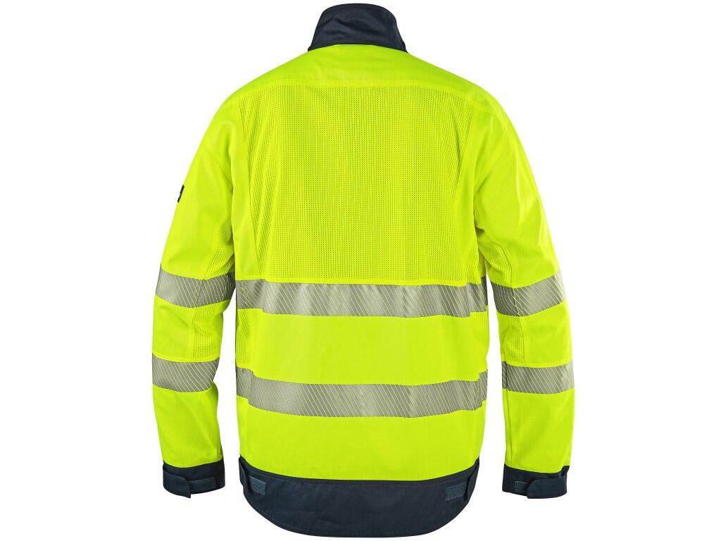 Blúza CXS HALIFAX, pánska, výstražná so sieťovinou, žlto-modrá