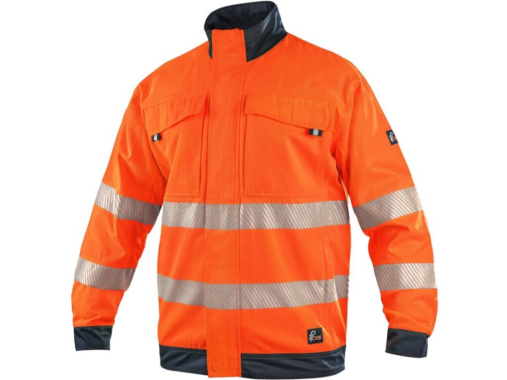Blůza CXS HALIFAX, pánská, výstražná se síťovinou, oranžovo-modrá, vel. 50