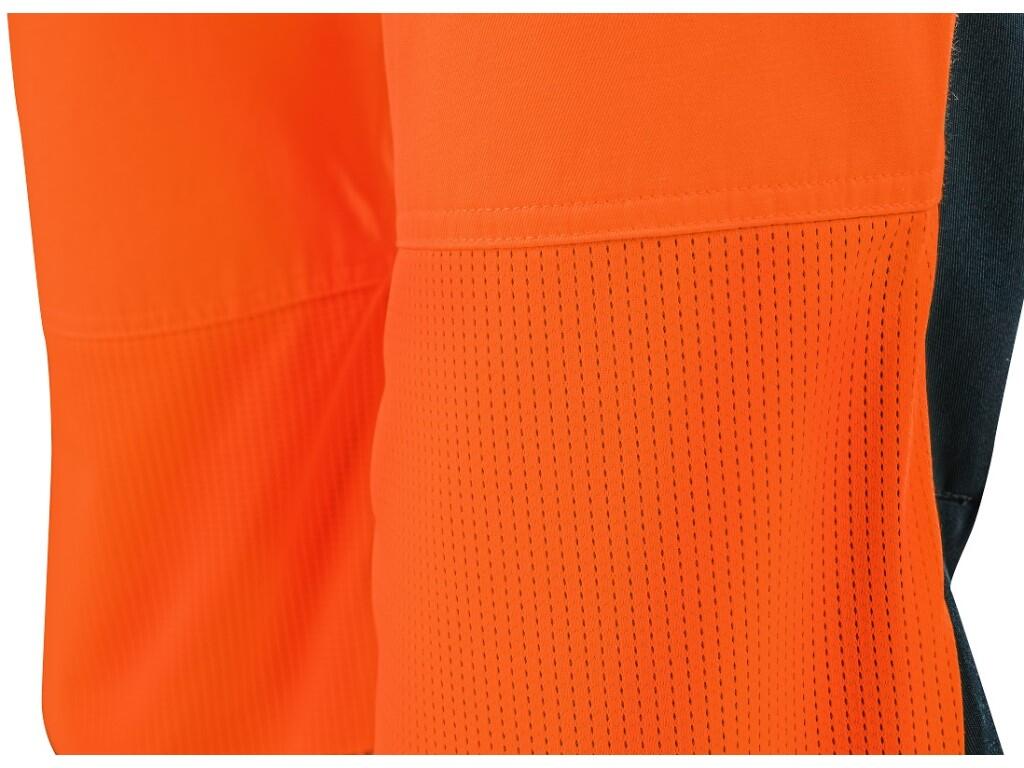 Nohavice CXS HALIFAX, pánske, výstražné so sieťovinou, oranžovo-modré