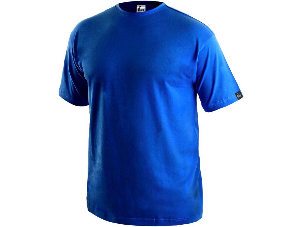 Tričko CXS DANIEL, krátky rukáv, stredne modré, vel. 3XL