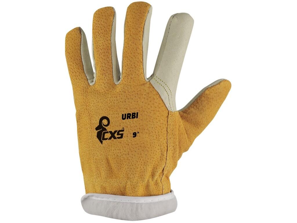 Rukavice CXS URBI WINTER, zimní, kožené, vel. 10