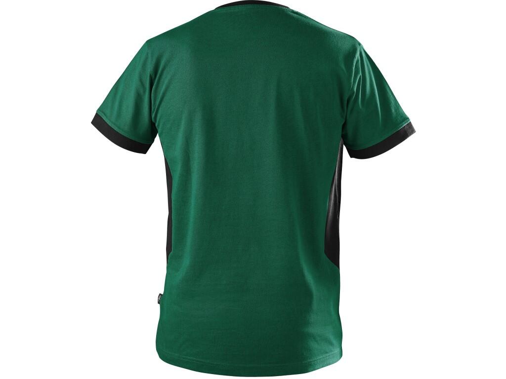Tričko CXS OWEN, krátký rukáv, pánské, zeleno-černé, vel. 2XL