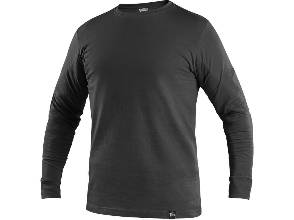 Tričko CXS PETR, dlhý rukáv, čierne, vel. 3XL