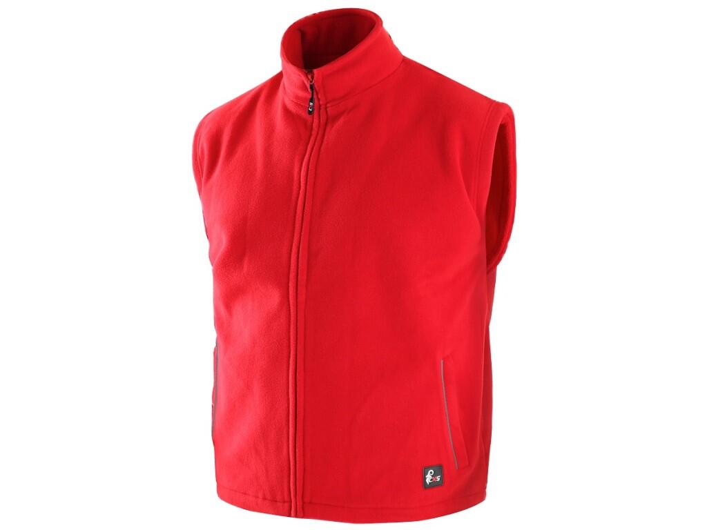 Vesta CXS UTAH, fleece, pánska, červená, vel. 3XL