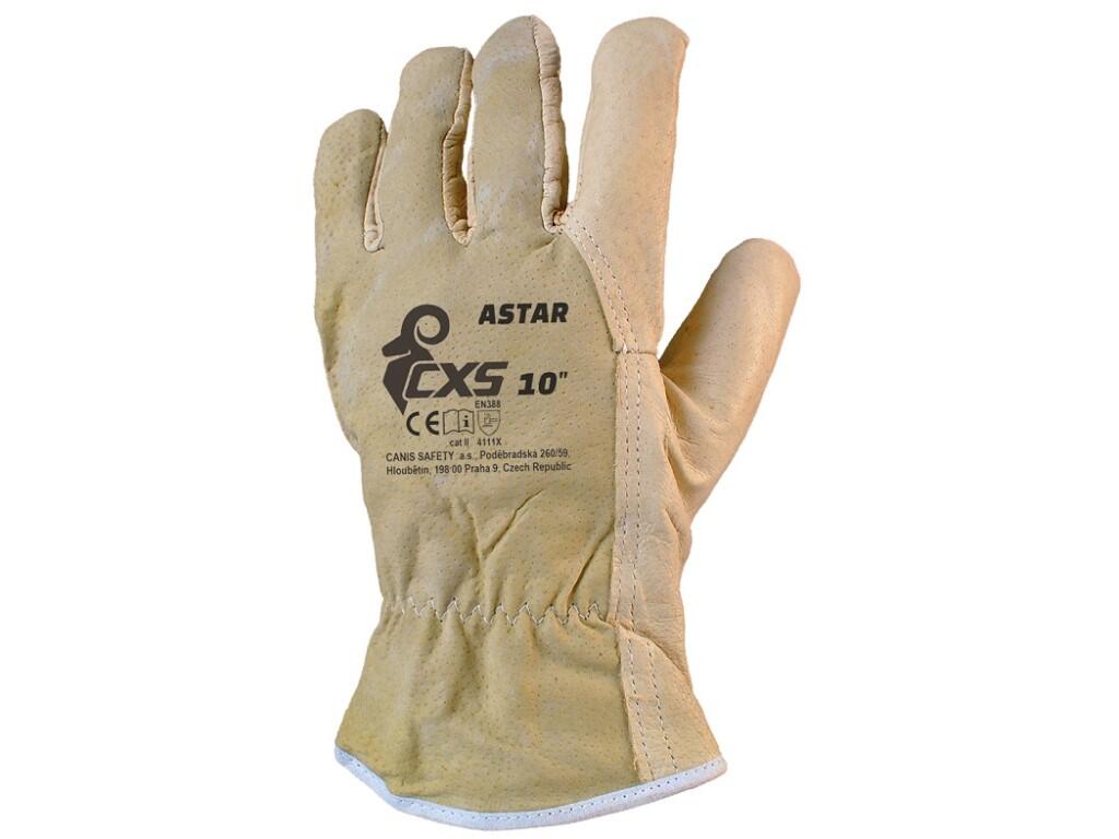 Rukavice CXS ASTAR, kožené, vel. 10