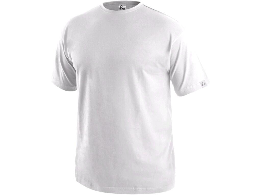 Tričko CXS DANIEL, krátky rukáv, biele, vel. 3XL