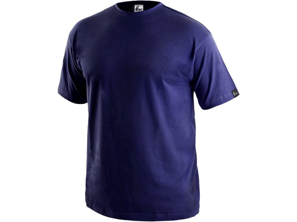Tričko CXS DANIEL, krátky rukáv, tmavomodré, vel. 3XL