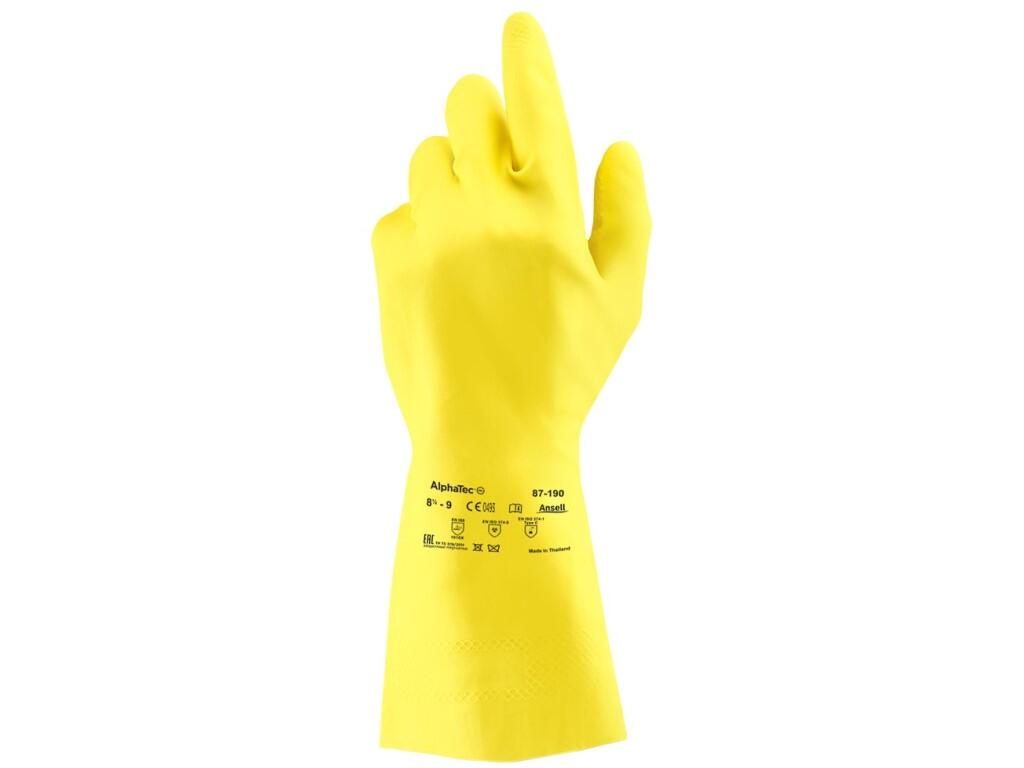 Rukavice ANSELL ECONOHANDS PLUS 87-190, máčené v latexu, vel. 10