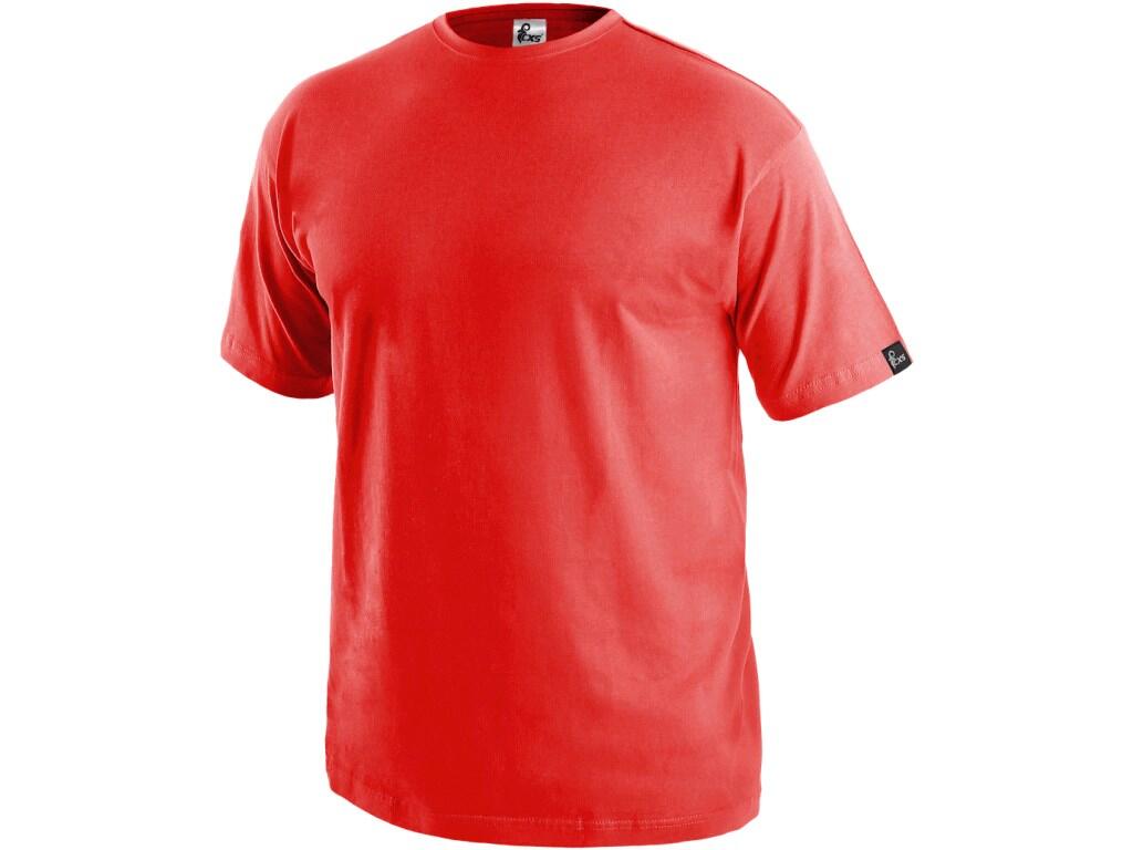 Tričko CXS DANIEL, krátký rukáv, červené, vel. 3XL