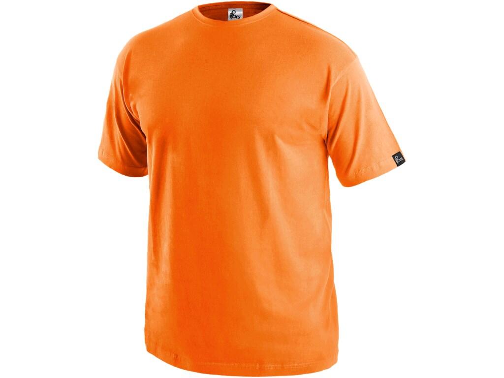 Tričko CXS DANIEL, krátký rukáv, oranžové, vel. L