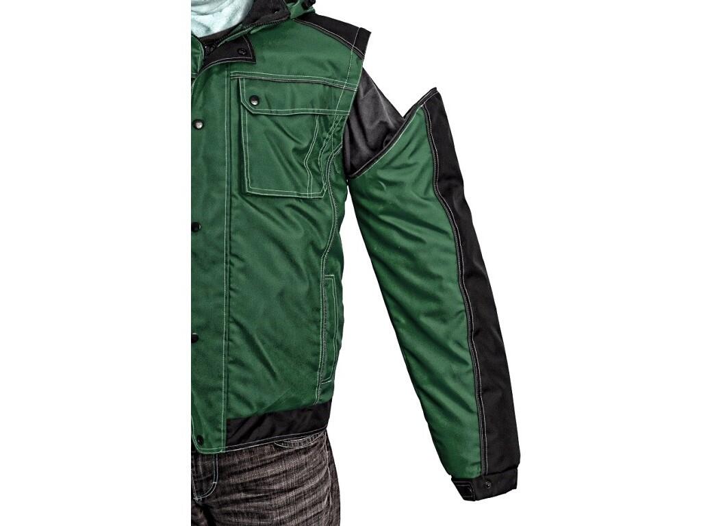 Bunda CXS IRVINE, zimní, pánská, zeleno-černá, vel. 4XL