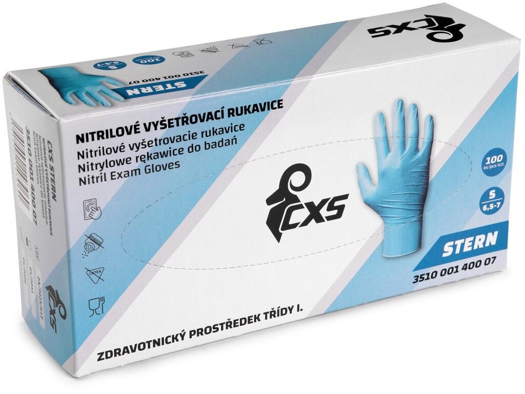 Rukavice CXS STERN, jednorázové, nitrilové, vel. 07