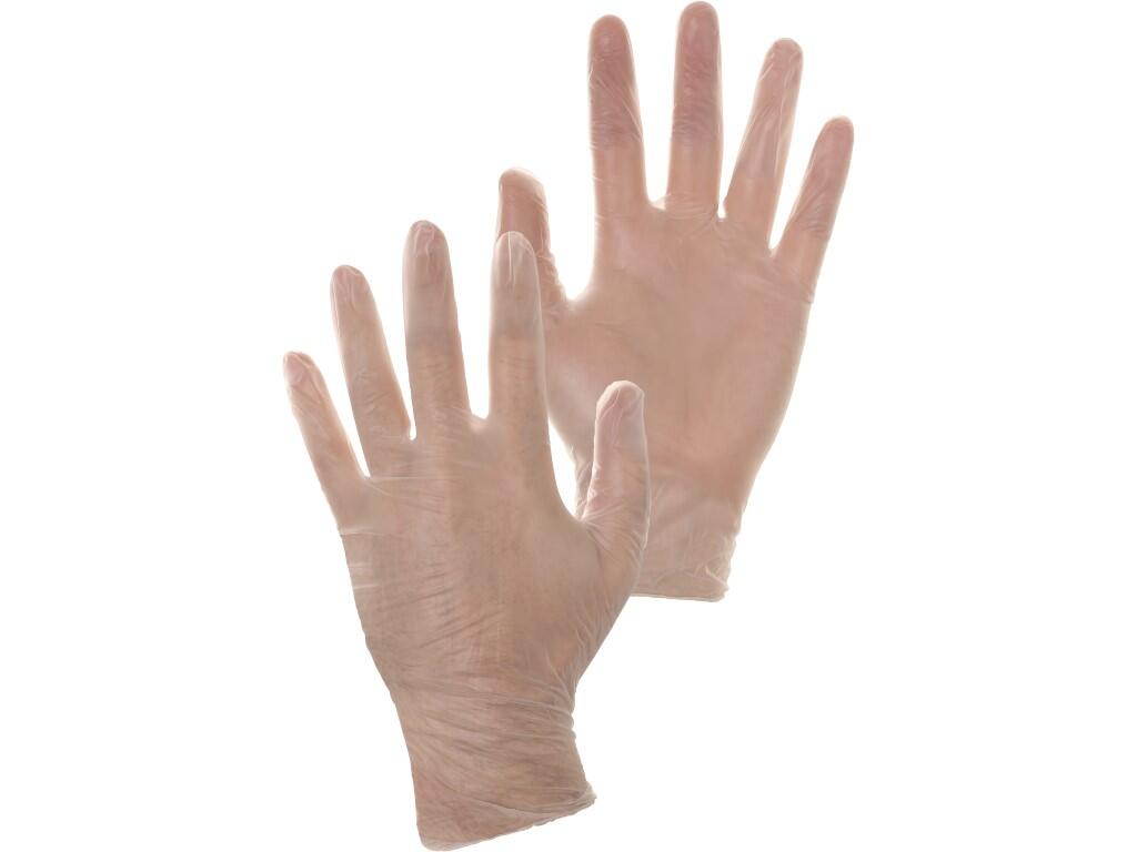 Rukavice CXS MOSE, jednorazové, vinylové