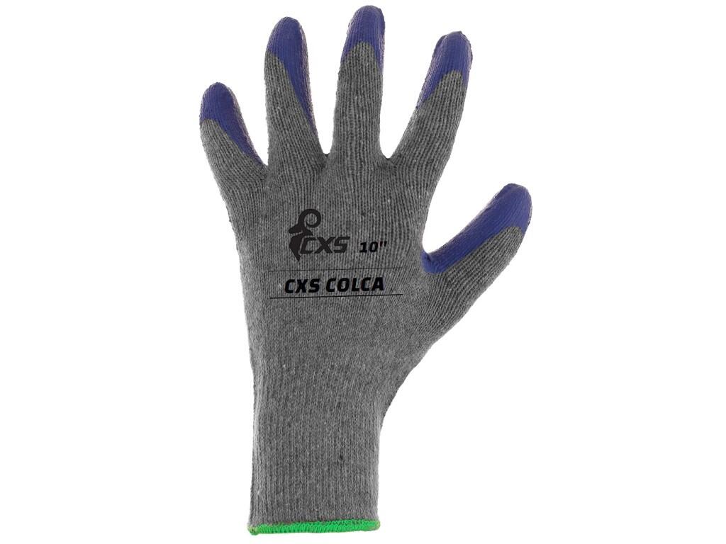 Rukavice CXS COLCA, máčené v latexu, vel. 10