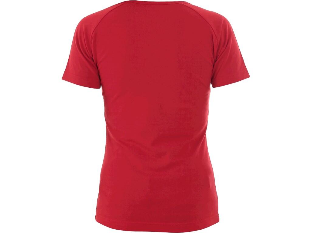 Tričko CXS ELLA, dámske, krátky rukáv, červená, veľ. 2XL