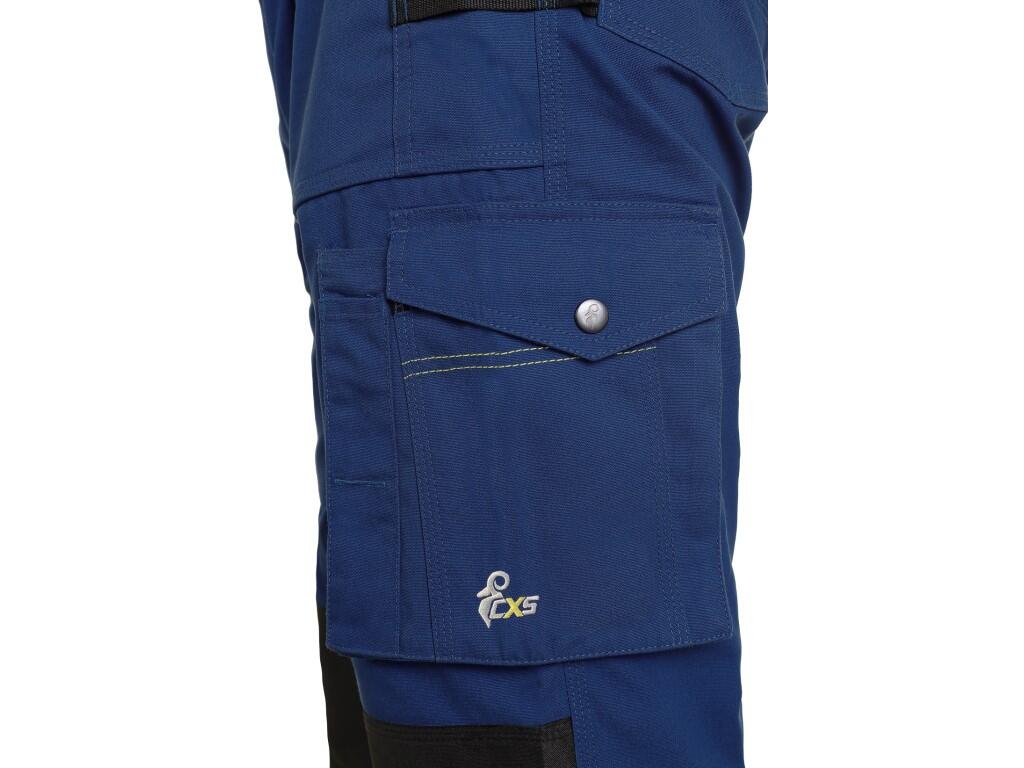 Zahradníky CXS STRETCH, pánské, tmavě modré-černé, vel. 58