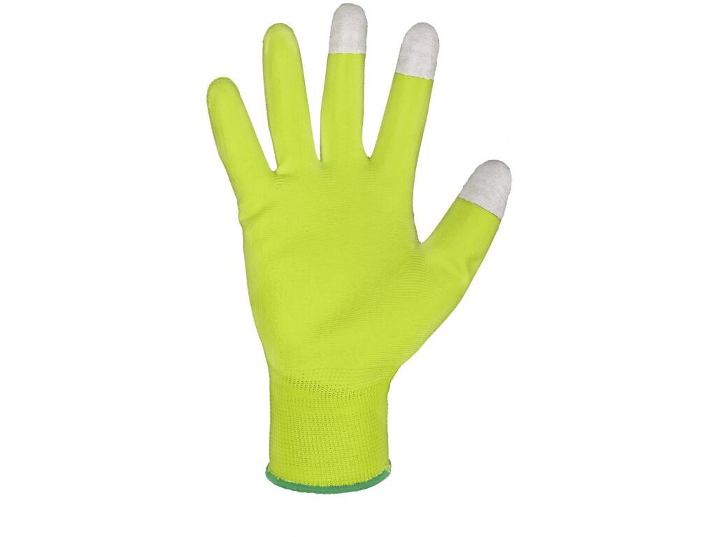 Rukavice CXS BRITA TOUCH, máčené v PU, vel. 08