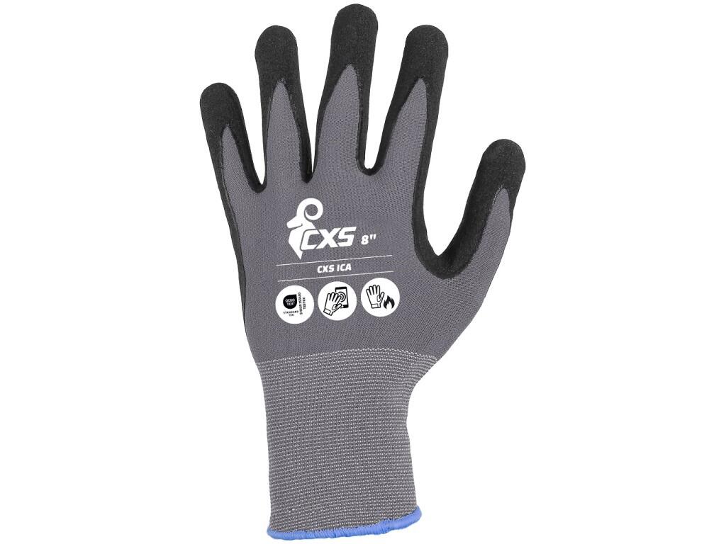 Rukavice CXS ICA, máčané v nitrile
