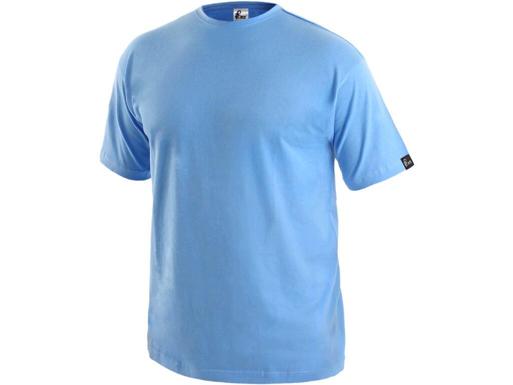 Tričko CXS DANIEL, krátky rukáv, nebesky modré, vel. 3XL
