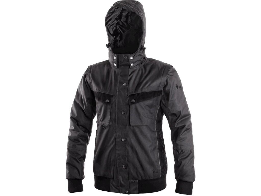 Bunda CXS IRVINE, zimní, dámská, šedo-černá, vel. 3XL