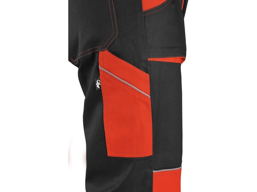 Kalhoty CXS LUXY JOSEF, pánské, černo-oranžové, vel. 60