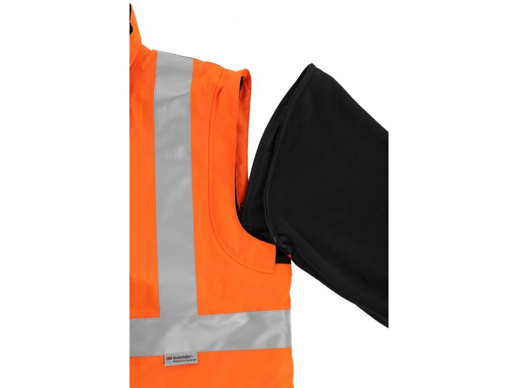 Bunda CXS LONDON, výstražná, 5 V 1, pánská, oranžovo-modrá, vel. 3XL