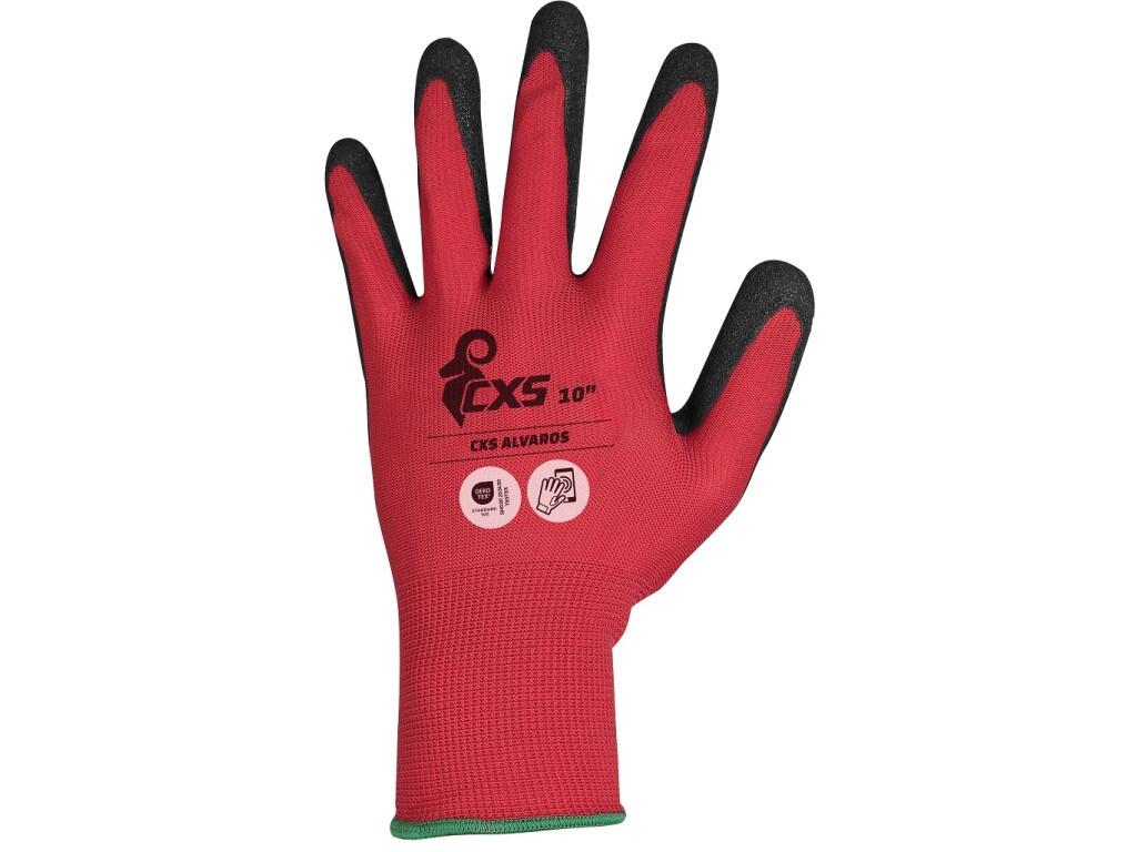 Rukavice CXS ALVAROS, máčané v nitrile