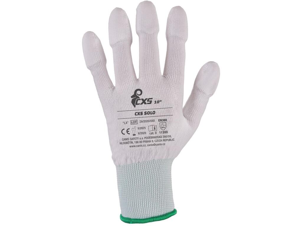 Rukavice CXS SOLO, máčané v polyuretáne