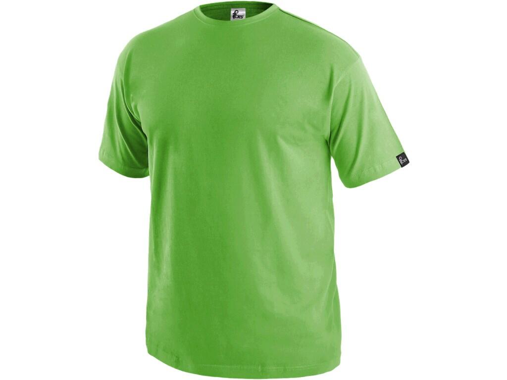 Tričko CXS DANIEL, krátký rukáv, zelené jablko, vel. 3XL