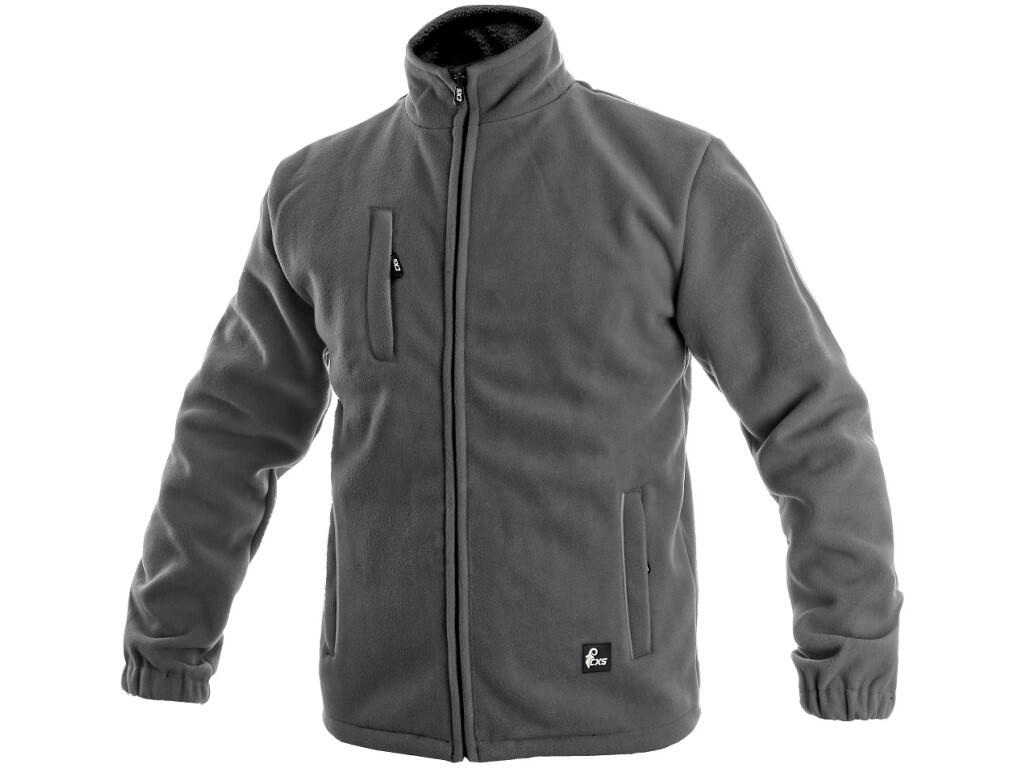 Bunda CXS OTAWA, flísová, sivá