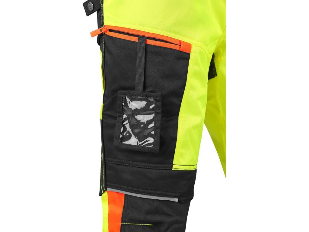 Kalhoty CXS BENSON výstražné, pánské, žluto-černé, vel. 48