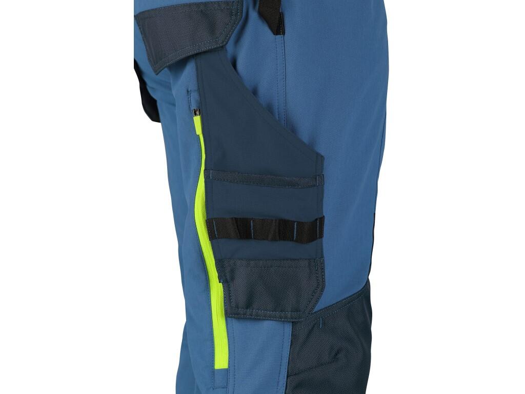 Kalhoty CXS NAOS pánské, modro-modré, HV žluté doplňky, vel. 46