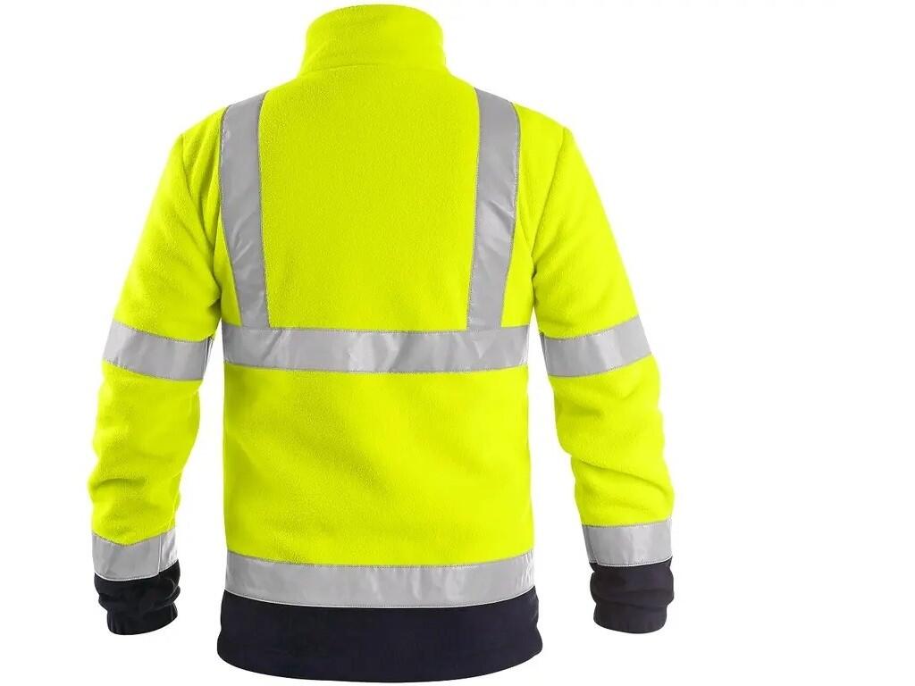 Bunda CXS PRESTON, výstražná, pánska, žlto-modrá