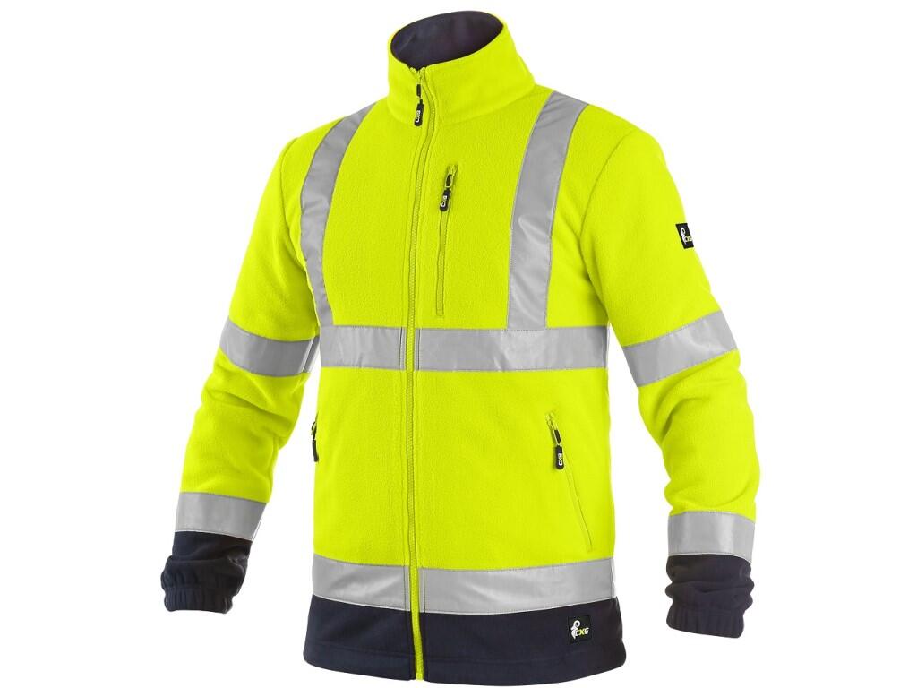 Bunda CXS PRESTON, výstražná, pánská, žluto-modrá, vel. XL