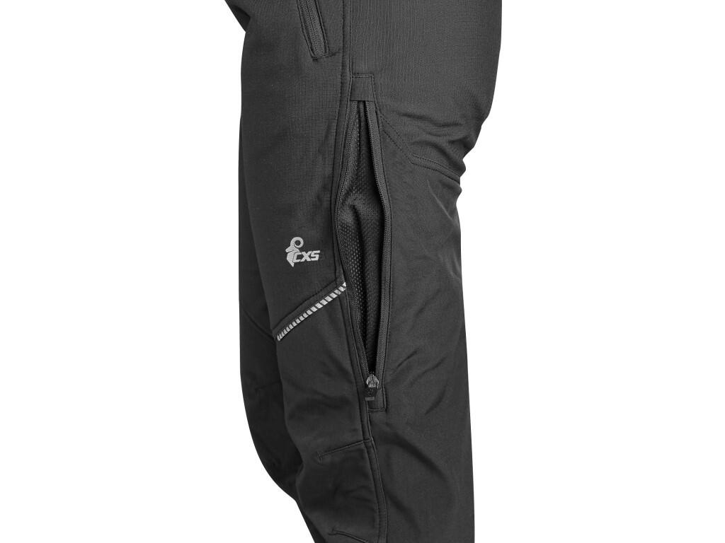 Kalhoty CXS TRENTON, zimní softshell, pánské, černé, vel. 62