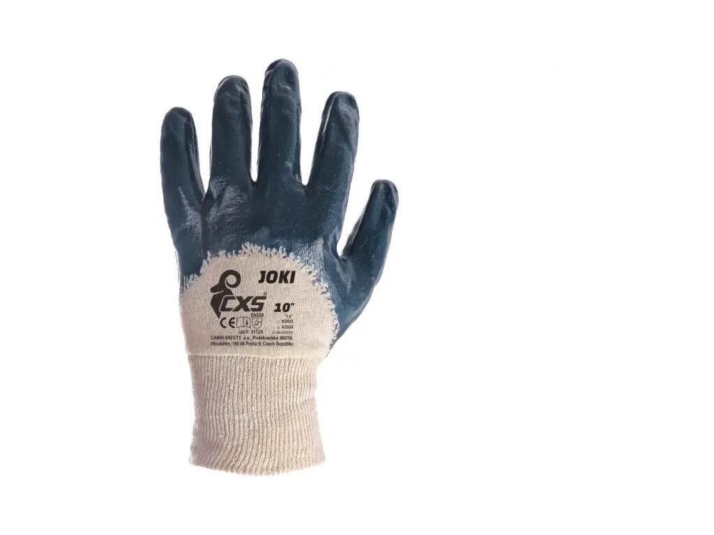 Rukavice CXS JOKI, s blistrem, máčené v nitrilu, vel. 09