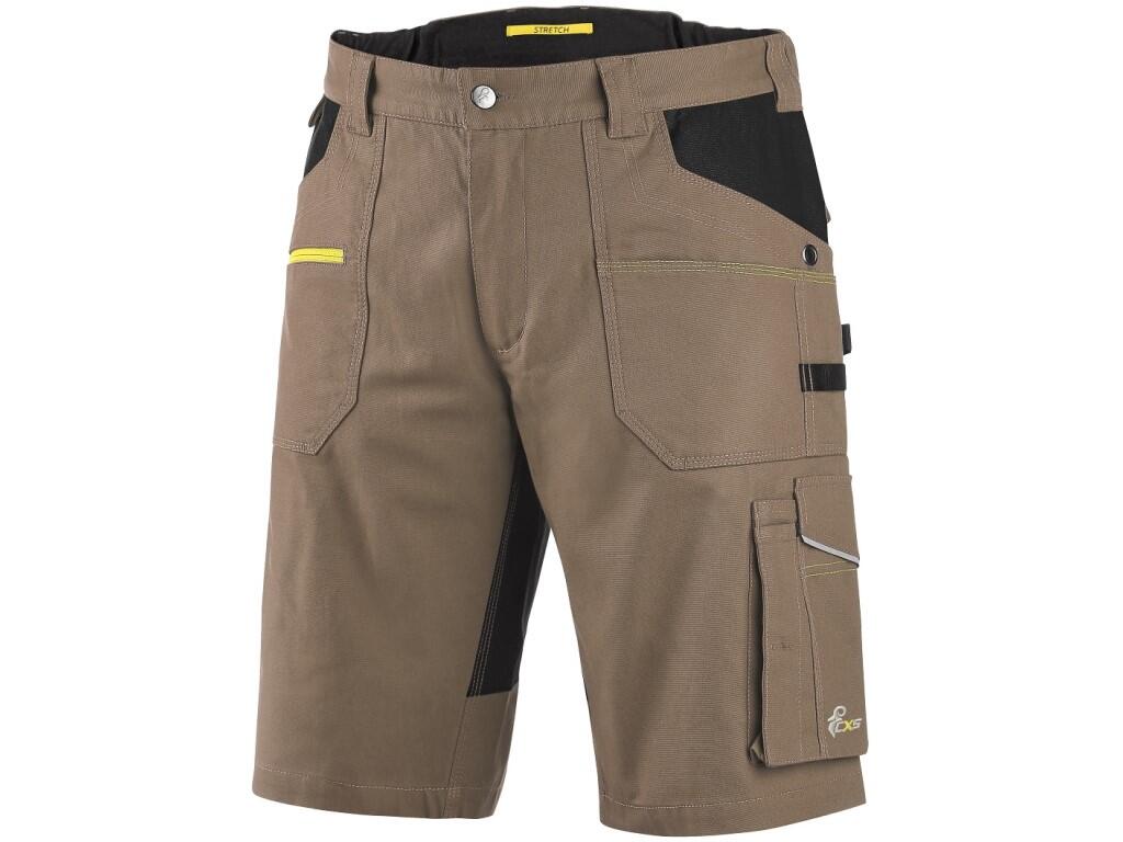 Kraťasy CXS STRETCH, pánské, béžovo-černé, vel. 54