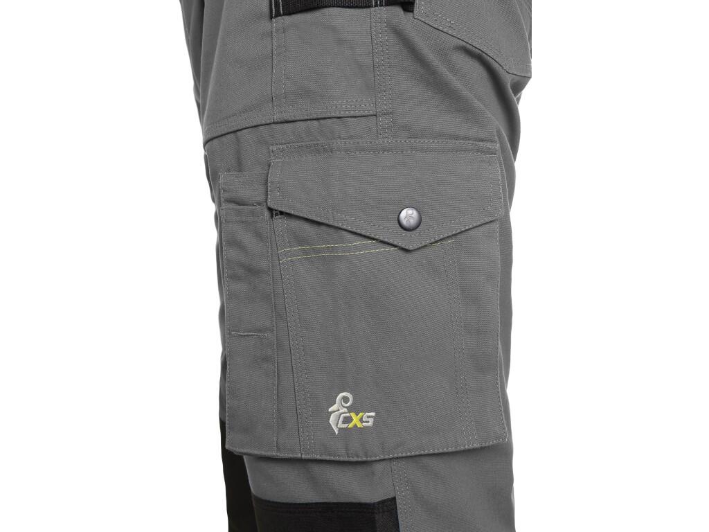 Zahradníky CXS STRETCH, 170-176cm, pánske, sivo-čierne
