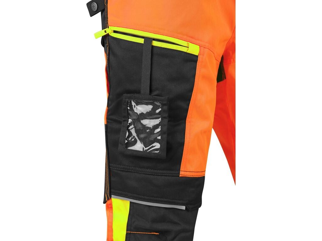 Kalhoty CXS BENSON výstražné, pánské, oranžovo-černé, vel. 50