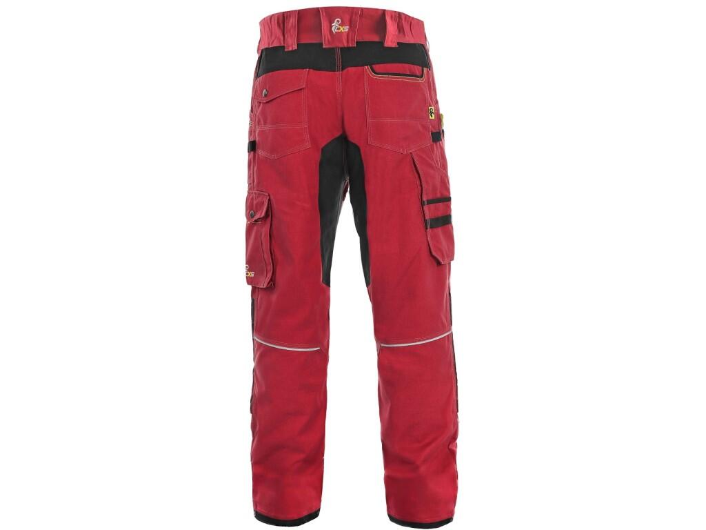 Kalhoty CXS STRETCH, pánské, červeno - černé, vel. 50